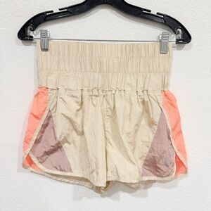 NWOT Free People Movement The Way Home Shorts Color Block Women’s Size Small